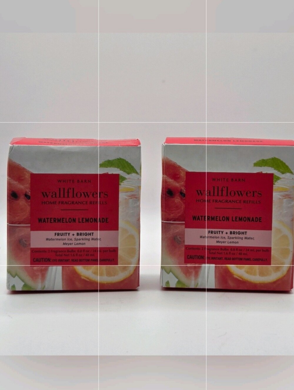 White Barn Wallflowers Watermelon Lemonade Fragrance Refills X 4